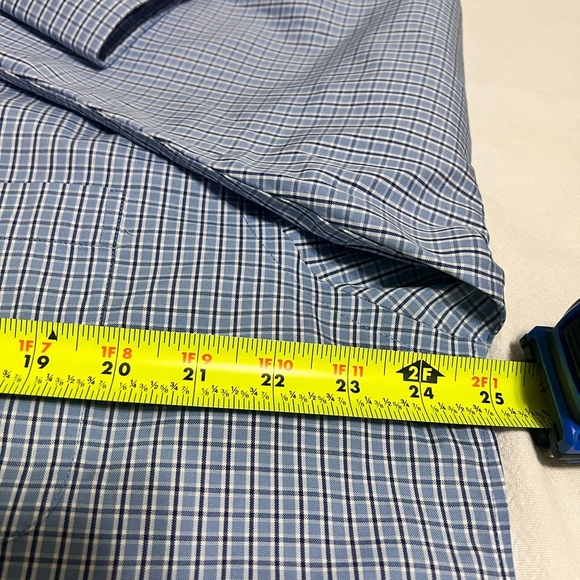 Lands' End Men's Blue Checkered Shirt - Picture 9 of 12